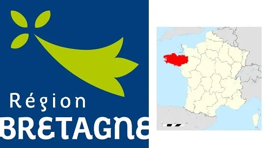 photo du drapeau de la Bretagne en France